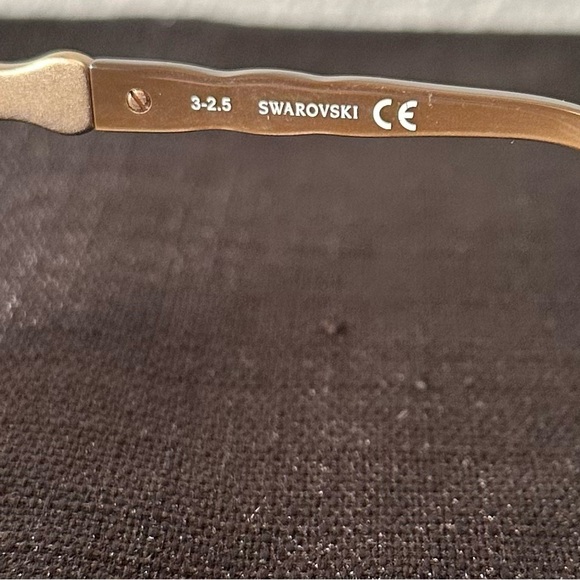 Swarovski Sunglass Eyeglasses SW 5133 059 Grey/tortoise Brown Crystals Square - Picture 8 of 9